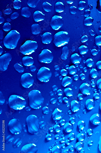 blue waterdrops