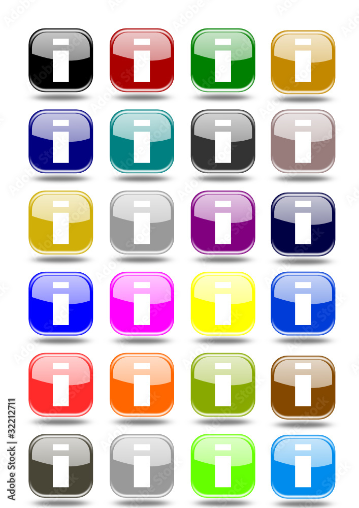 Set info buttons various colors