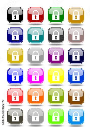 Set security buttons various colors