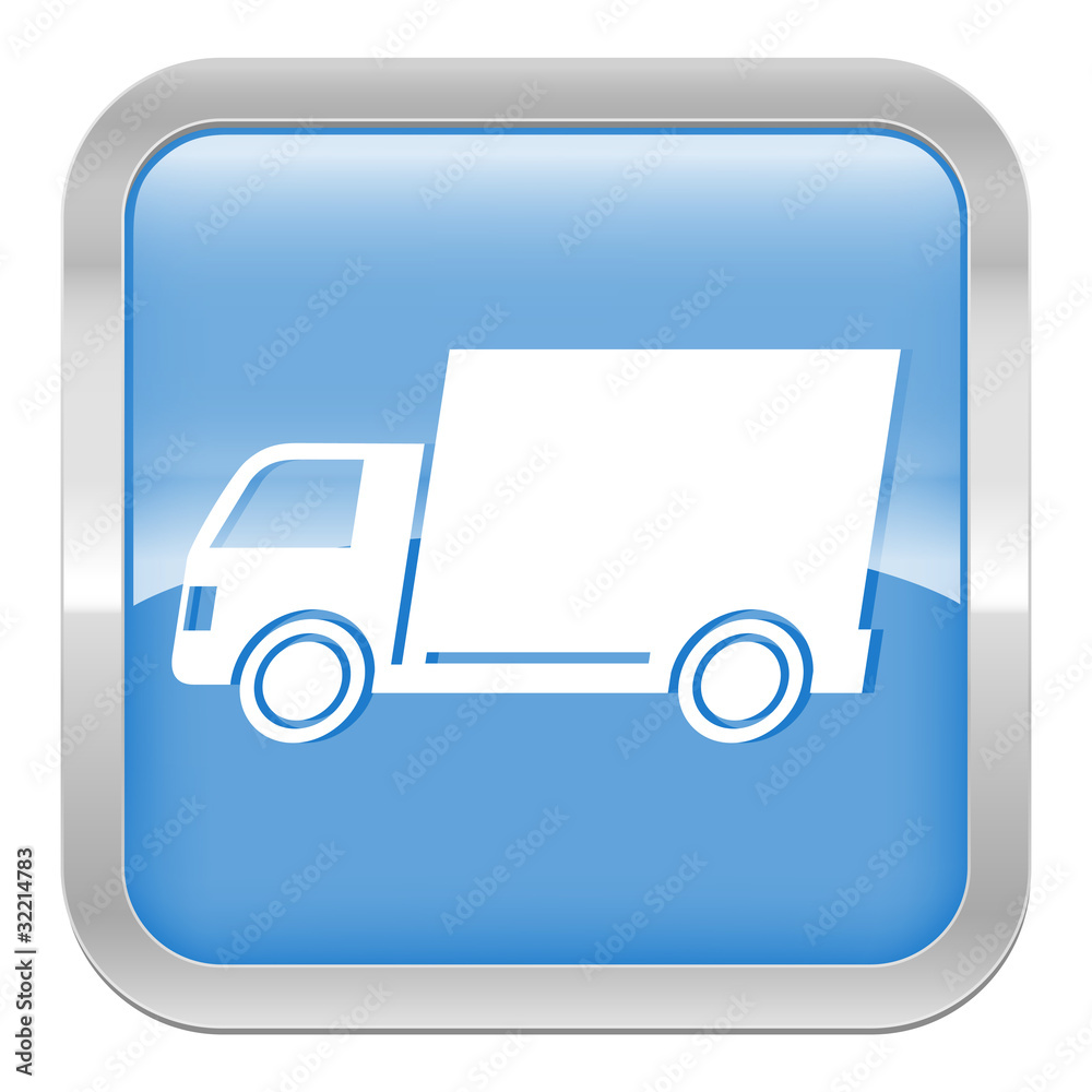 pictogramme camion série carré bleu pictogramme camion série carré bleu