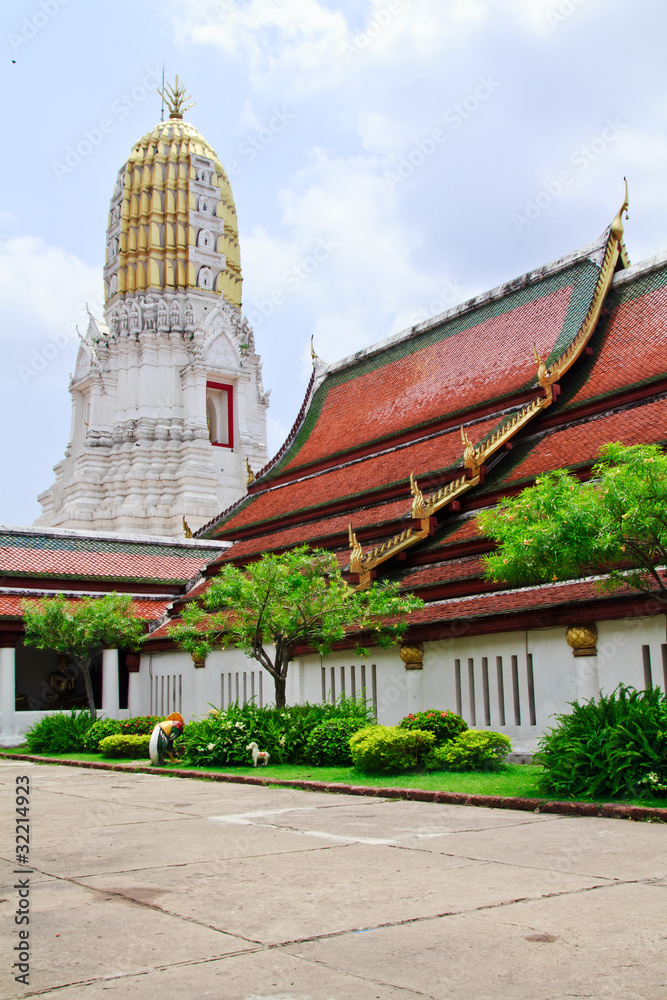 Famous Buddhist temple in Phitsanulok province of Thailand