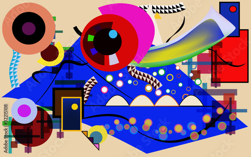 Vettoriale astratto - libero tributo a Kandinsky