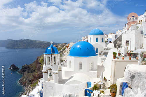 Fotografia Vista de Oia (Santorini,Grecia)