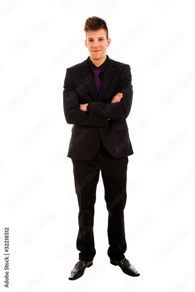 young business man full body isolated on white background young business man full body isolated on white background