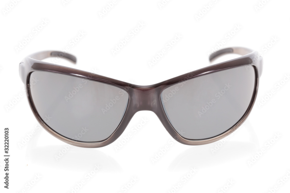 Sports sunglasses isolated on a white background. Sports sunglasses isolated on a white background.