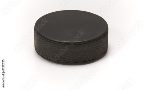 Hockey puck with reflection