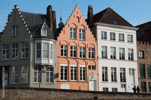 Fa  ades de maisons    Bruges