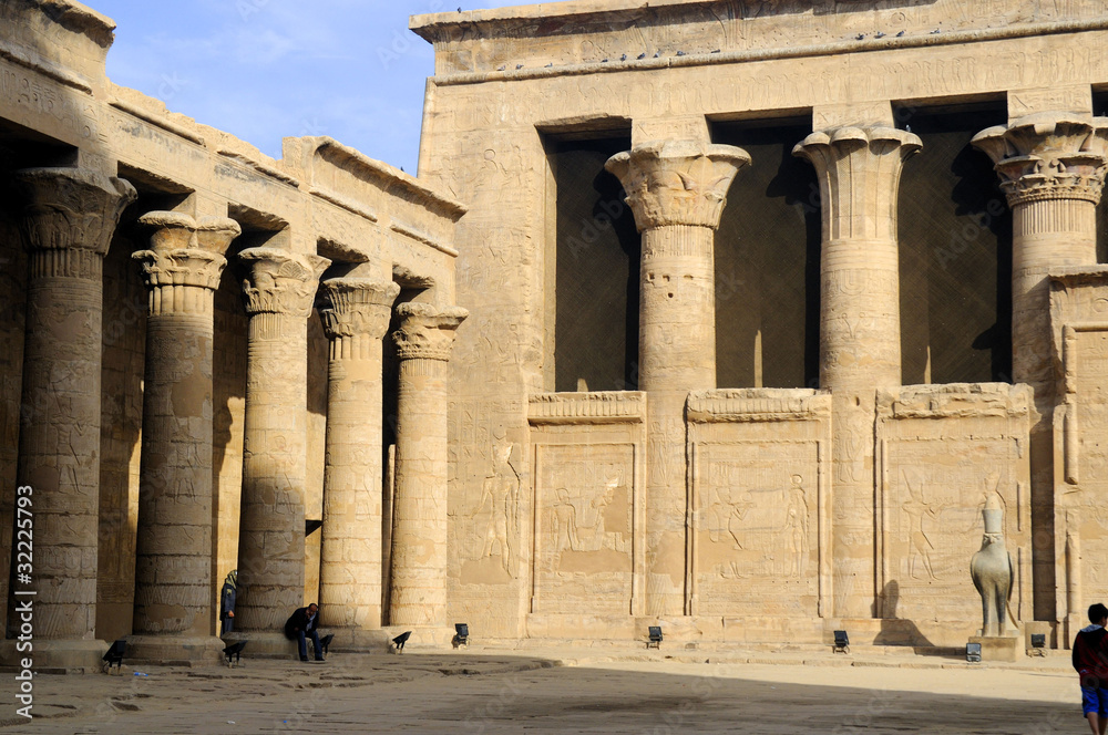 Temple at Edfu in Egypt which is dedicated to the God Horus