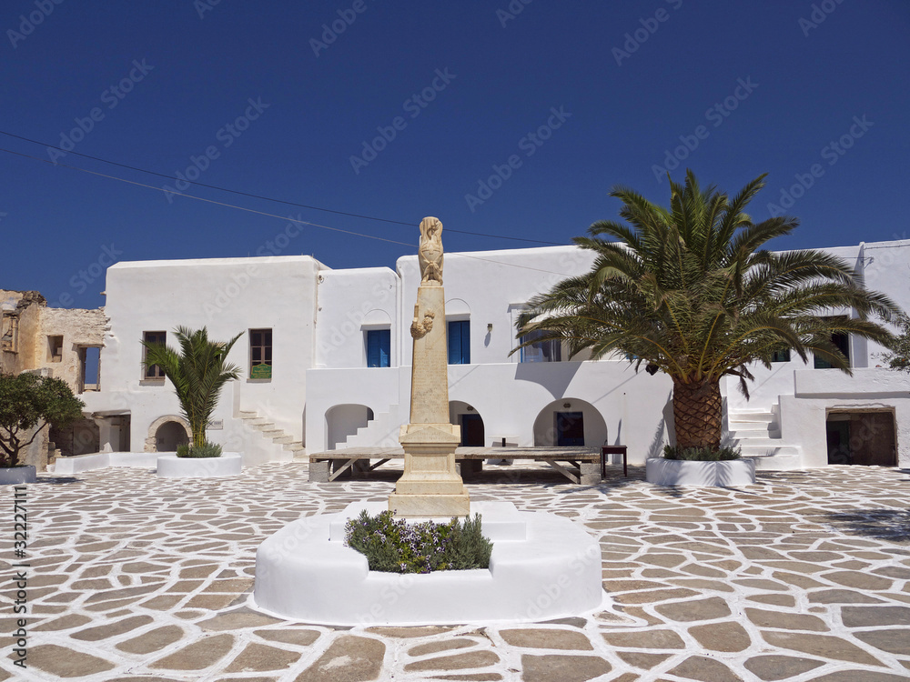 Fototapeta premium Sikinos Main Square, Cyclades, Greece