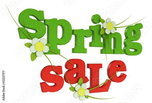 3d big phrase on sale on a white background