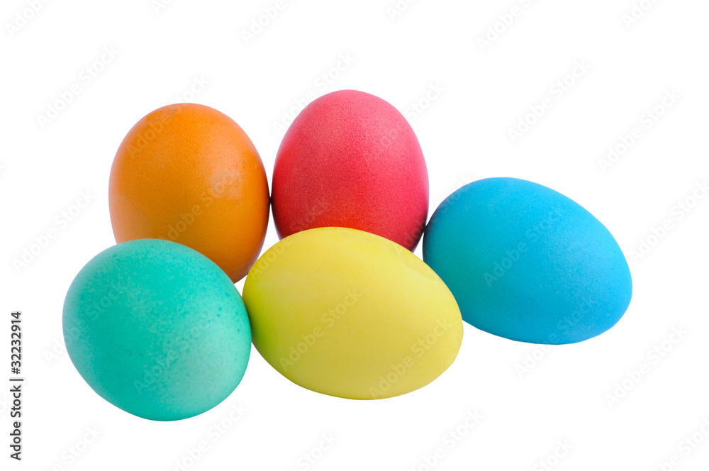 five easter eggs five easter eggs