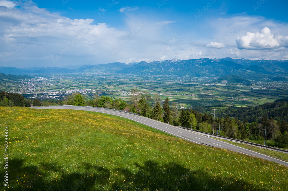 Fototapeta premium Rheintal Panorama