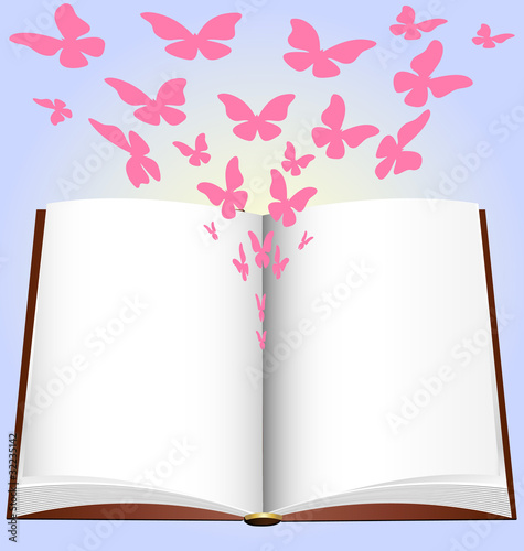 book and butterfly