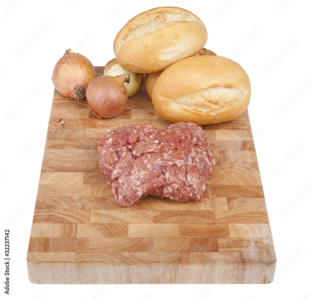 Zutaten für Mettbrötchen Zutaten für Mettbrötchen