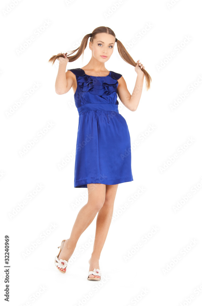 Fototapeta premium lovely woman in elegant dress