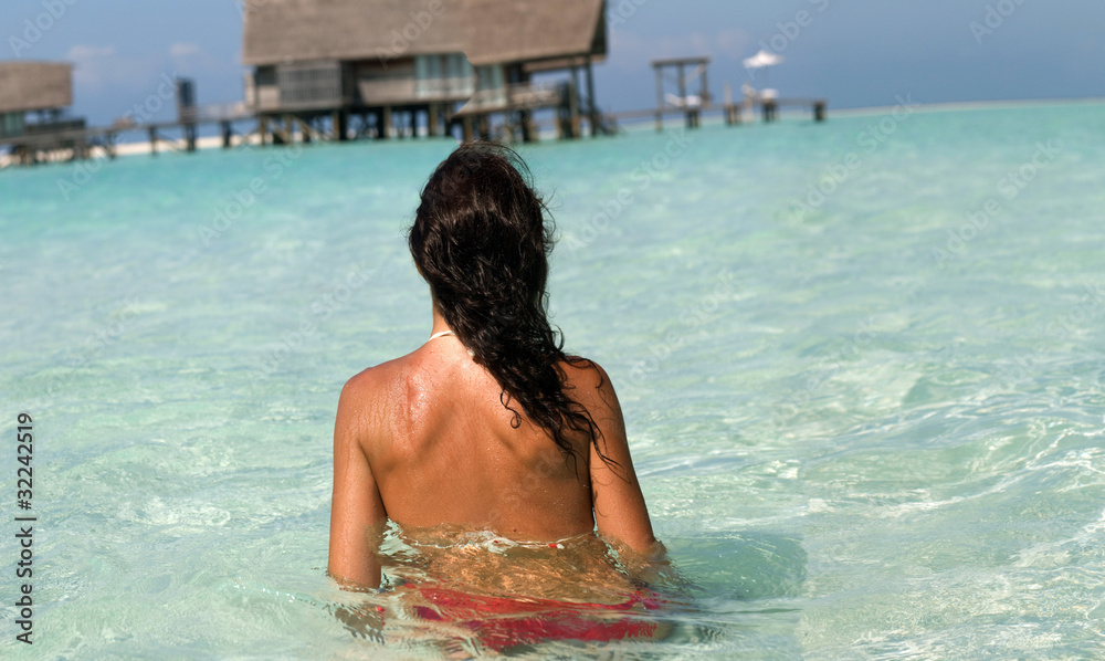 Bath in the lagoon