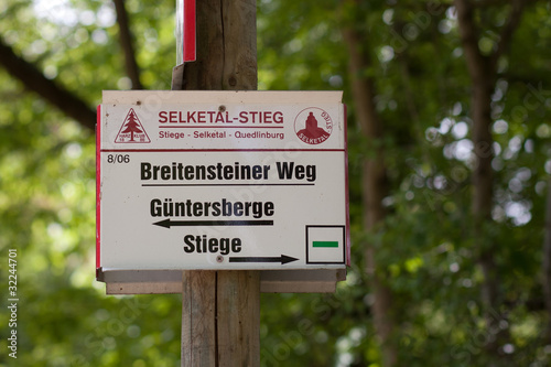 Wanderweg Beschilderung