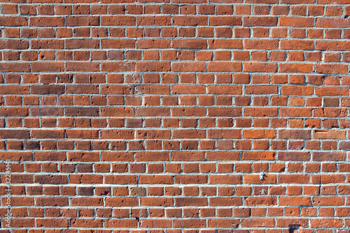 Red brick wall for a background texture