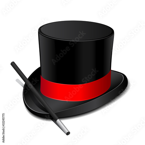 Magic hat with magic wand
