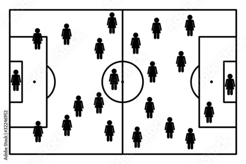 Frauenfußballfeld