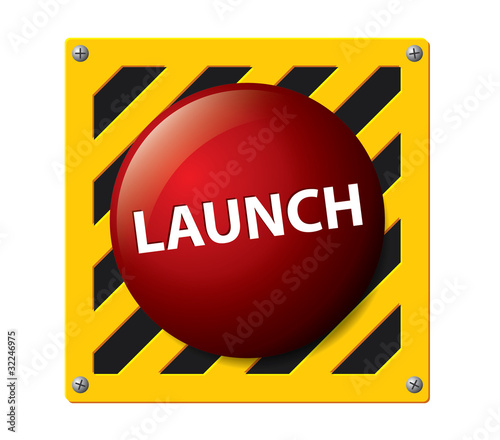 Launch button vector