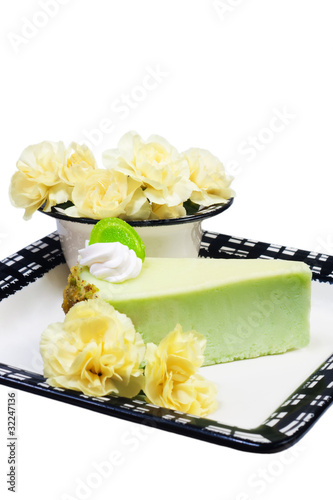 Pistachio cheescake