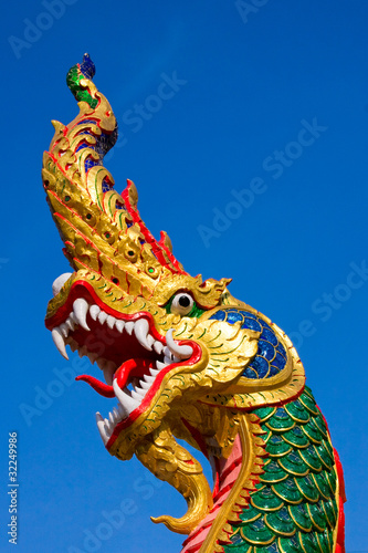 Dragon statue at a temple in Hua Hin  Thailand