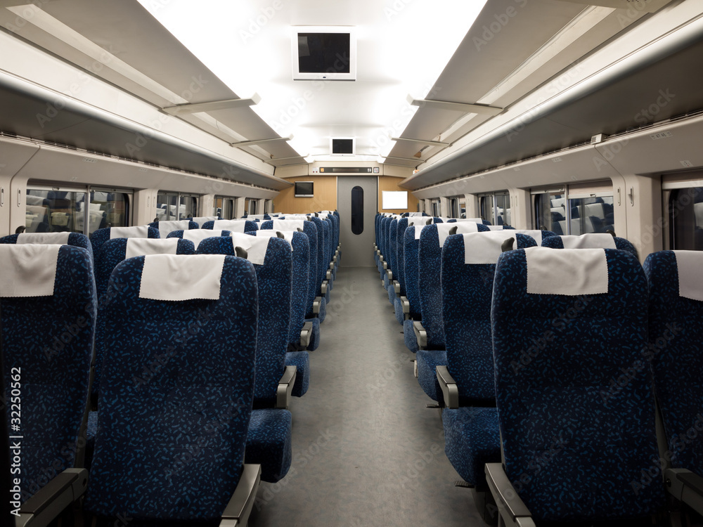 interior of high speed train