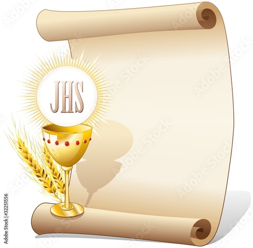 Religione Calice Ostia Sfondo-Religion Cup and Host Background