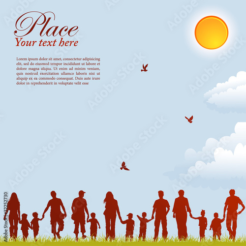 Family silhouettes