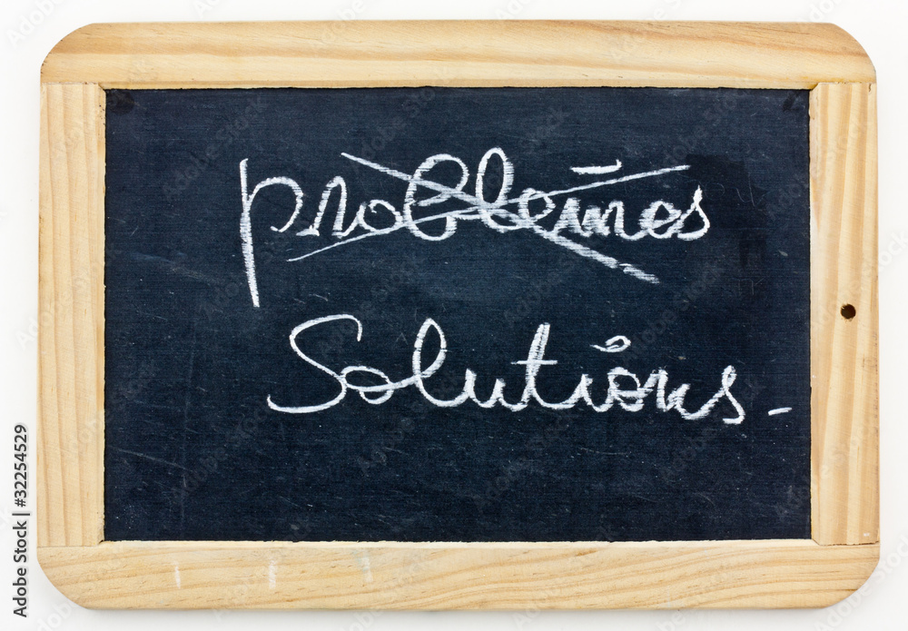 Obraz premium ardoise : solutions / problèmes