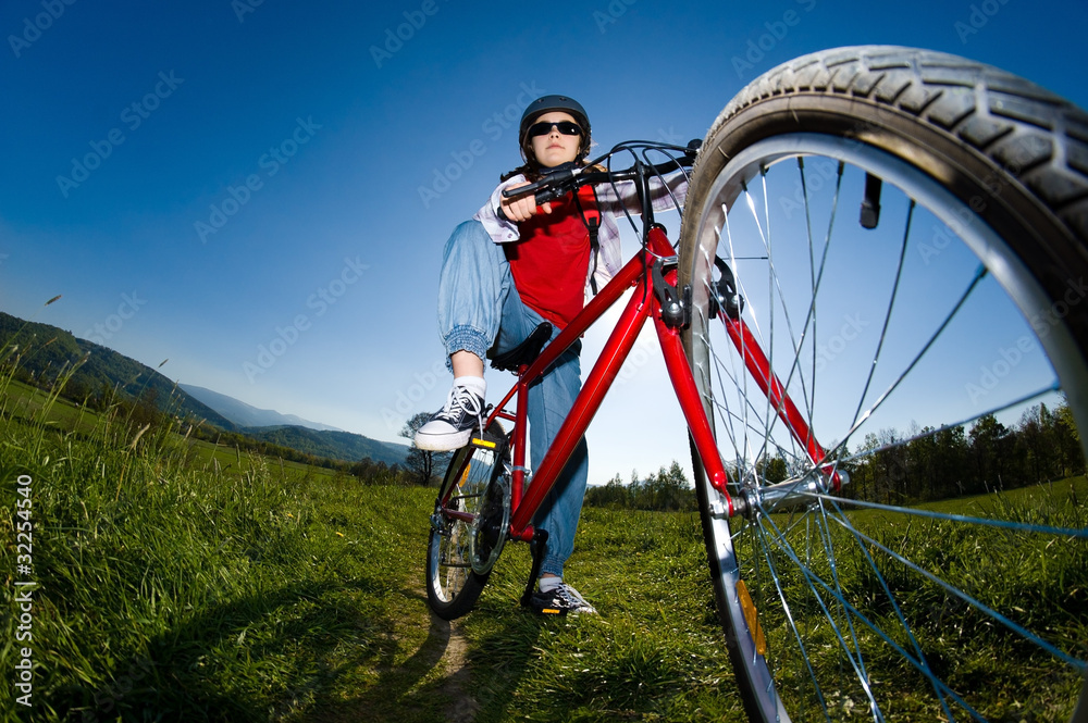 Fototapeta premium Cyclist