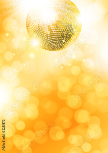 Gold disco-ball