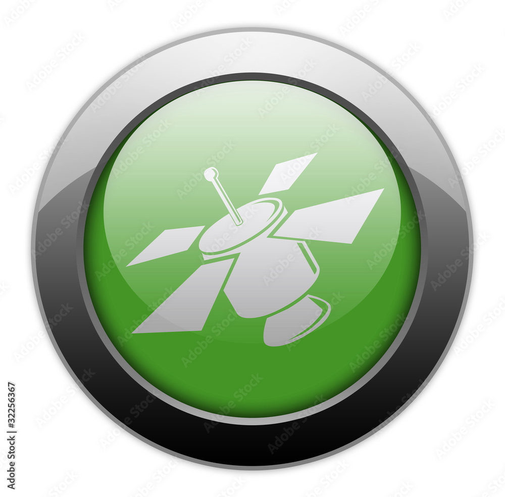 Green Metallic Orb Button Green Metallic Orb Button