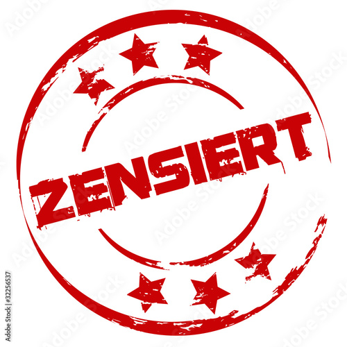 Stempel: Zensiert