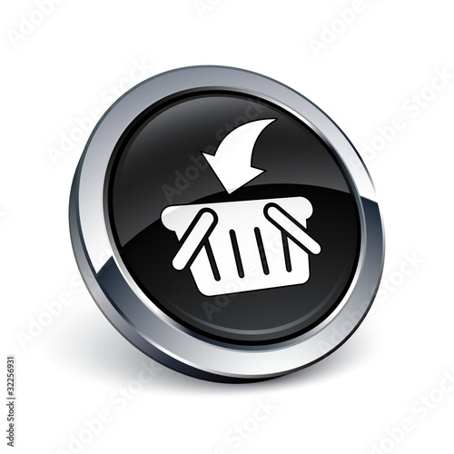icône bouton internet panier