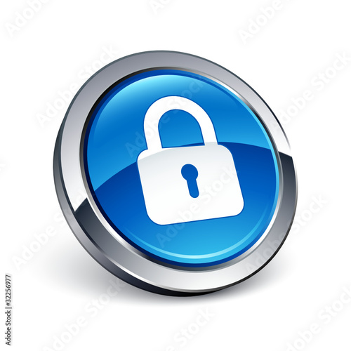 icône bouton internet cadenas sécurité