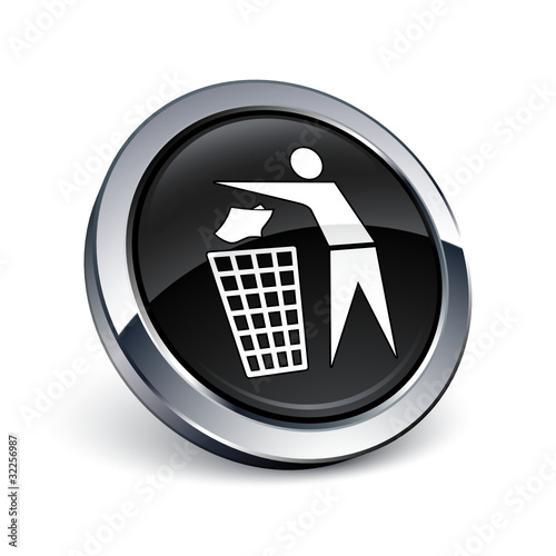 icône bouton internet recyclage