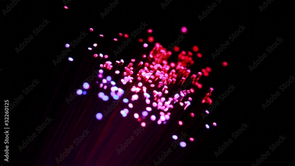 closeup of flicker lights move on black background closeup of flicker lights move on black background