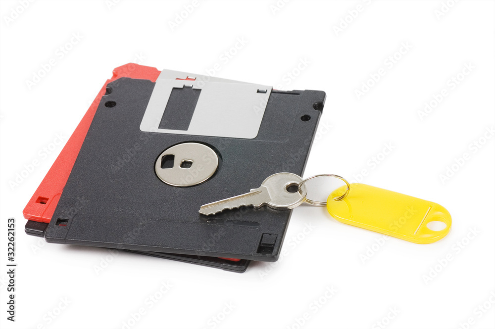 Floppy disks isolated on white background Floppy disks isolated on white background
