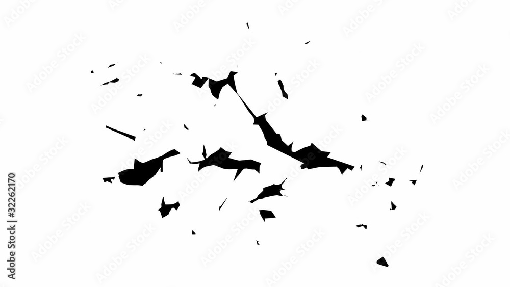 Exploding wall - alpha masked transition