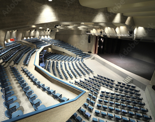 interior of a Congress Palace,  auditorium in Lugano photo