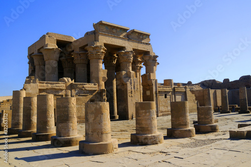 The Temple to Sobek, the crocodile  god, Kom Ombo in Egypt