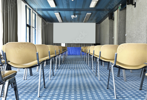 interior of a Congress Palace, conference hall photo