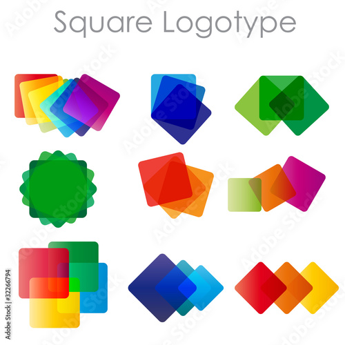Squares Logotypes # Vector photo