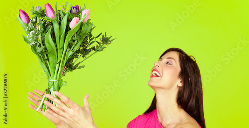 catch the flower bouquet