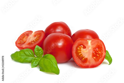Tomaten mit Basilikum #32268978