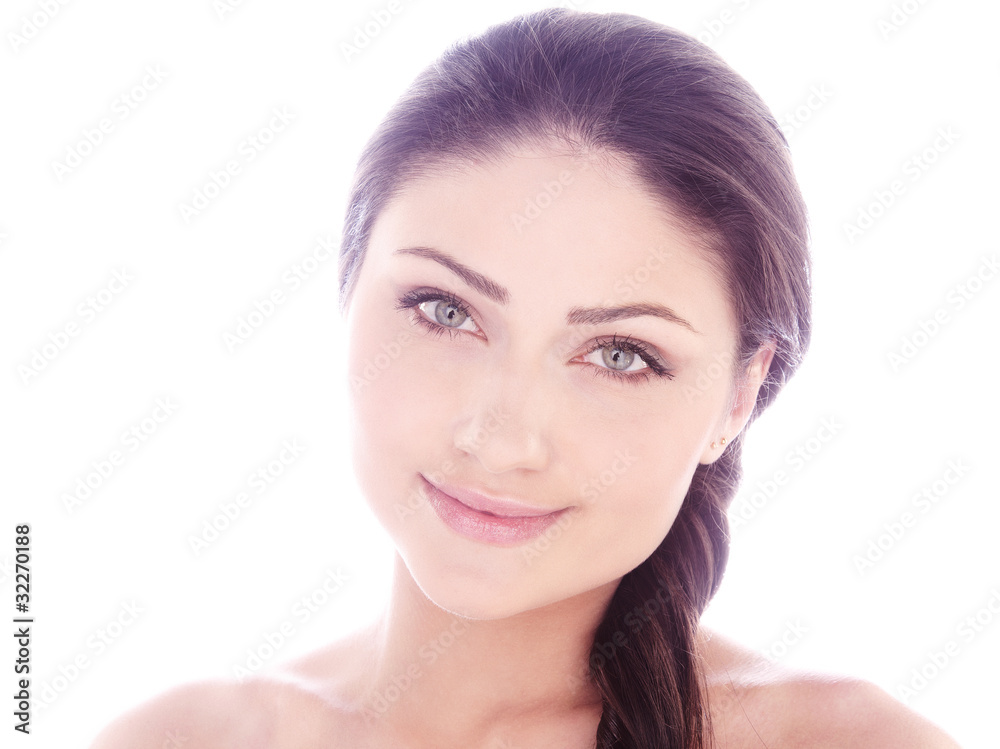Obraz premium A beauty girl on the white background