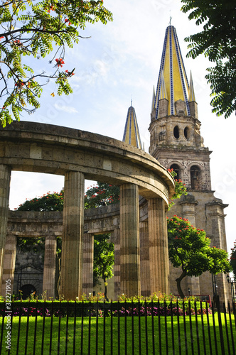 Rotunda and Guadalajara Cathedral, Mexico photo