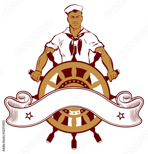 sailor man emblem photo